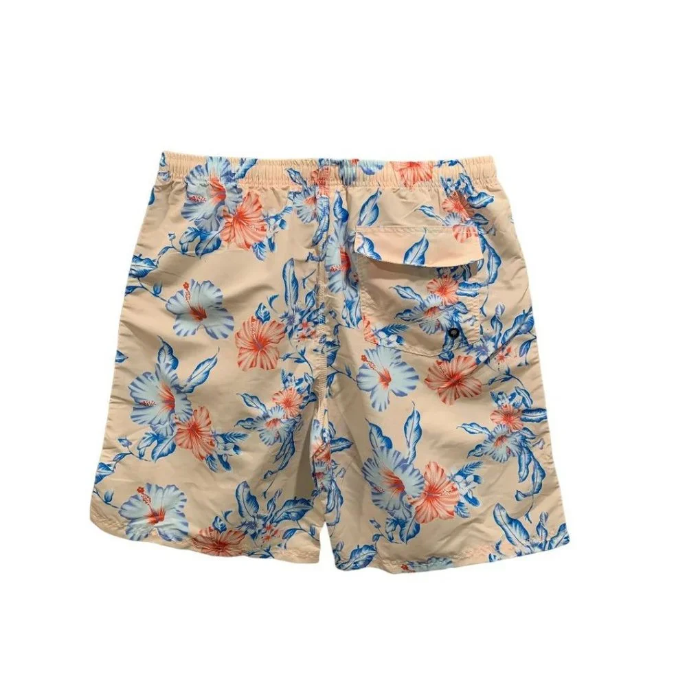 XL Prefer to Life Men's New Tropical Print Pull On Board Shorts Elastic Waist